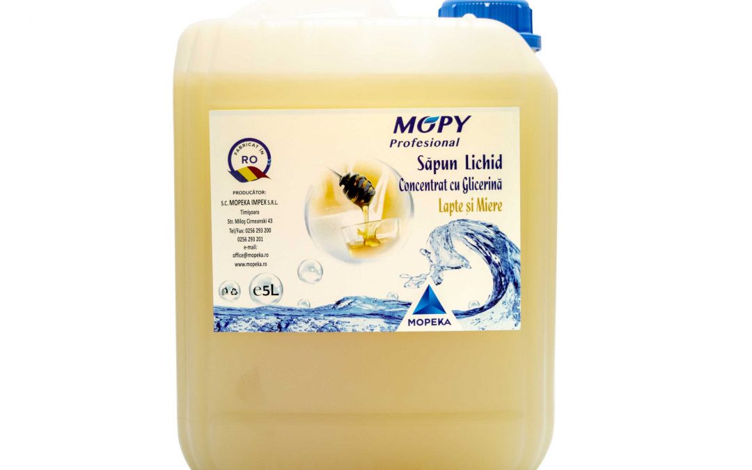 Săpun lichid concentrat cu glicerină, lapte și miere 5l